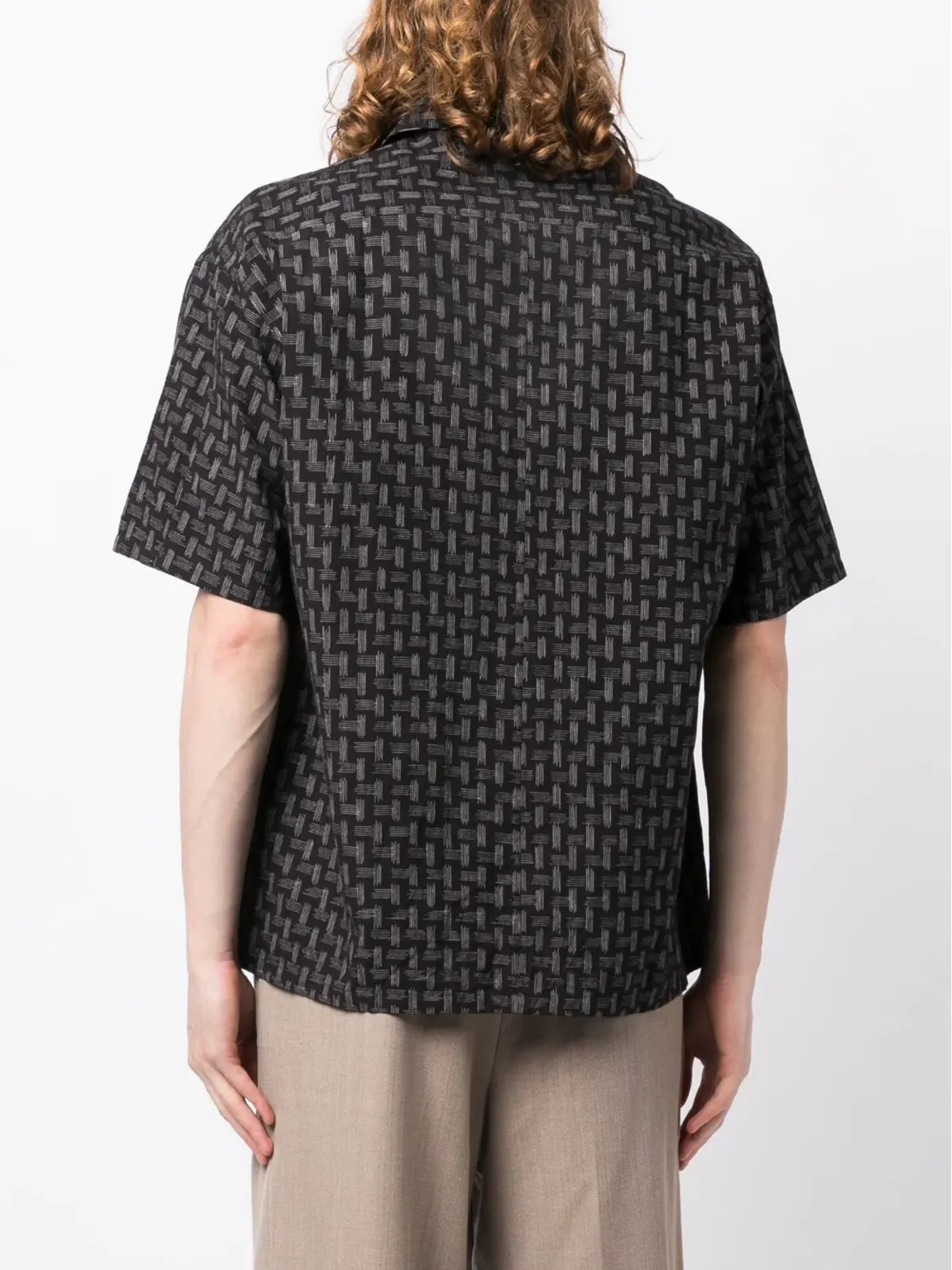 visvim グラフィックプリント半袖シャツ - ブラック - 画像4