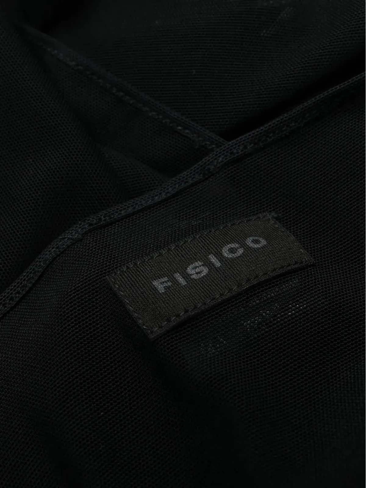 Fisico self-tie semi-sheer cover-up - Black - 画像3