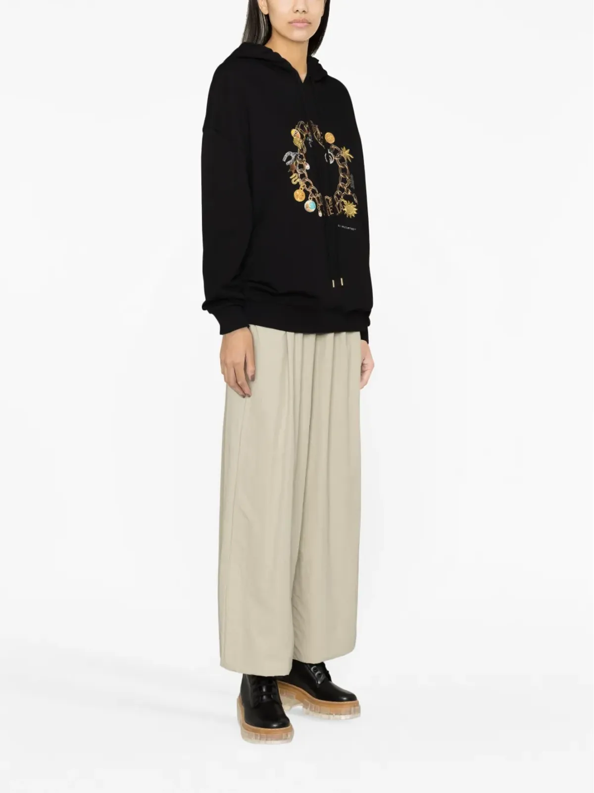 Stella McCartney ブレスレットプリント コットン フーディ - 画像3