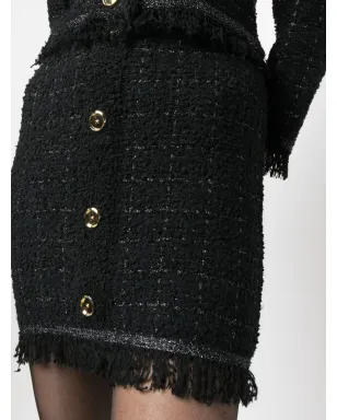 PINKO ギリーノ バスケット編み フリンジ ミニスカート - サムネイル5