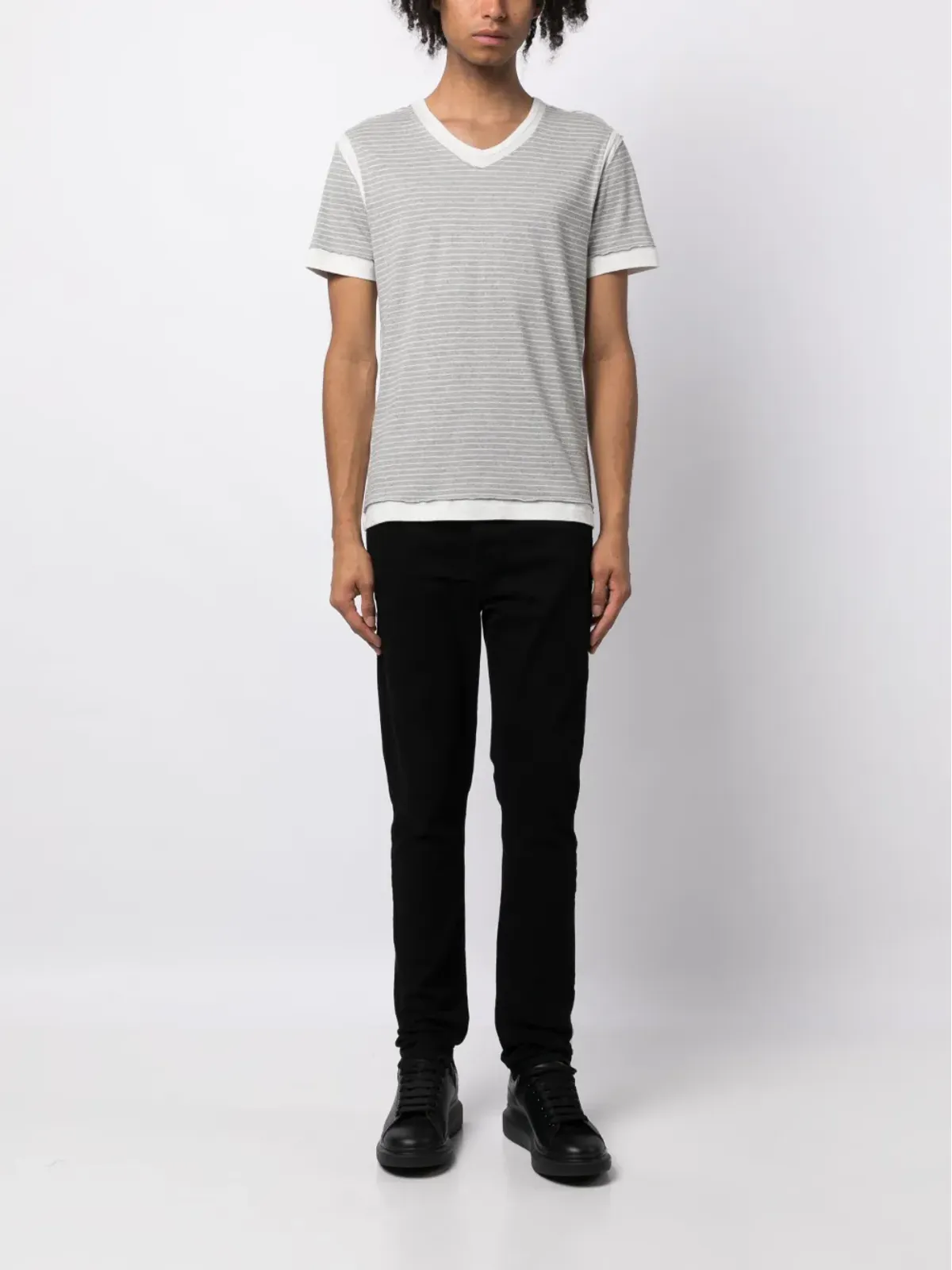 Private Stock The Siam cotton T-shirt - Grey - 画像2