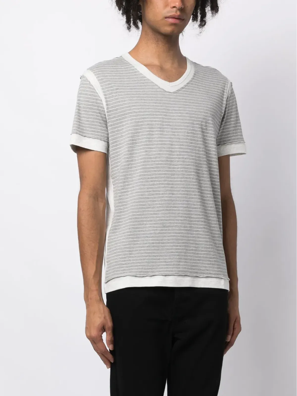 Private Stock The Siam cotton T-shirt - Grey - 画像3