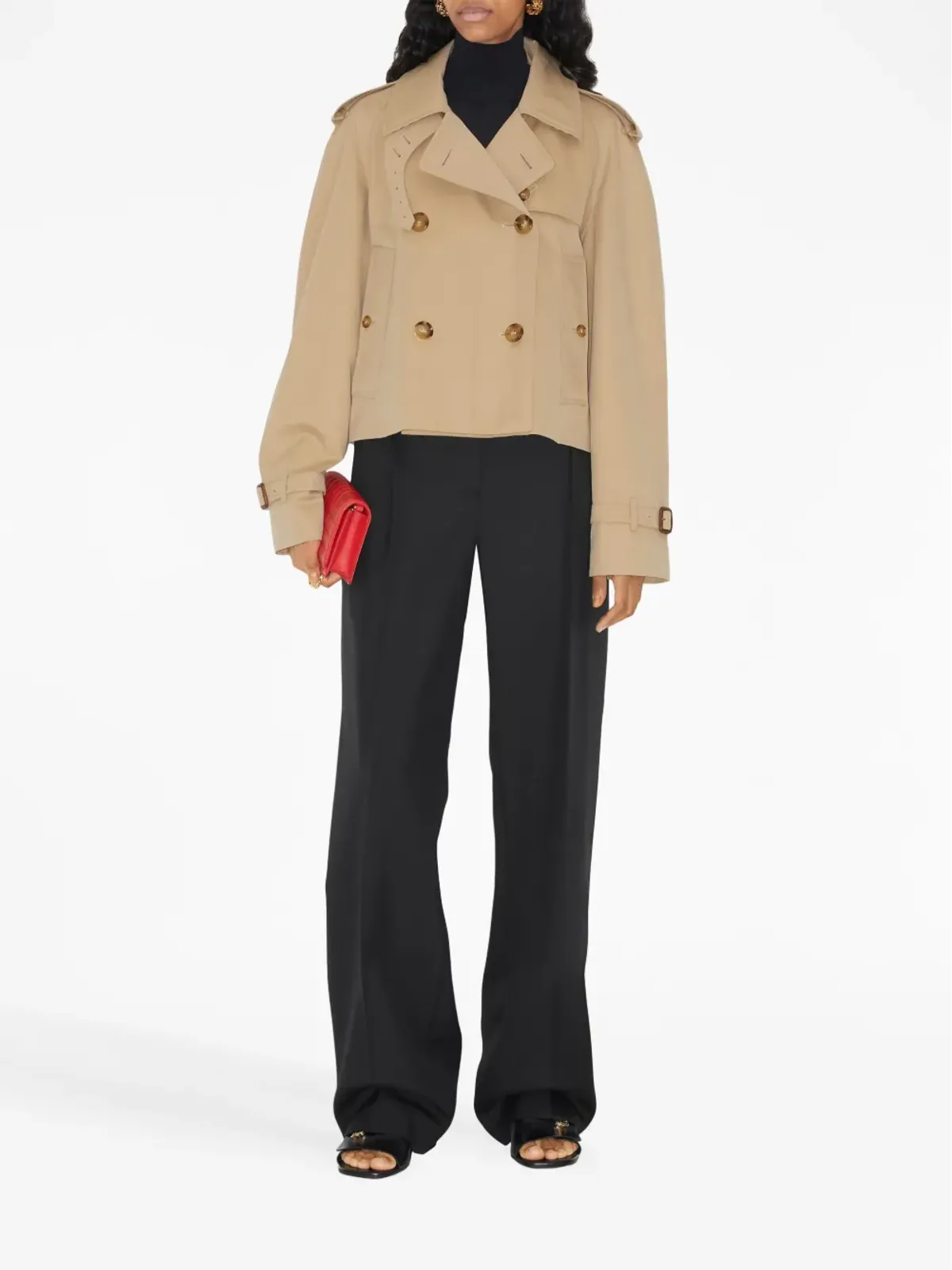 Burberry ダブルブレスト コットン トレンチコート - 画像2