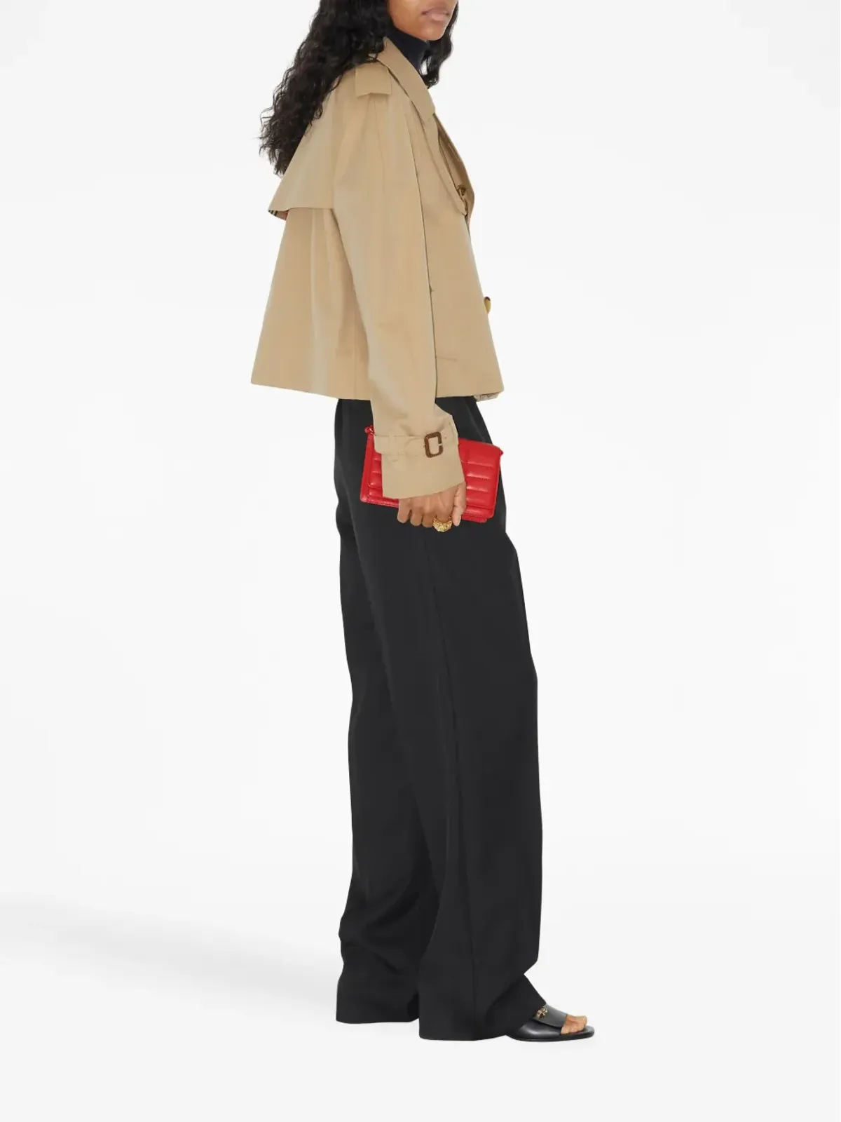 Burberry ダブルブレスト コットン トレンチコート - 画像3