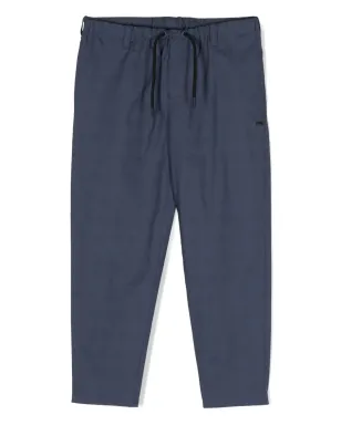 Emporio Armani Kids ドローストリングストレッチコットンパンツ - サムネイル1
