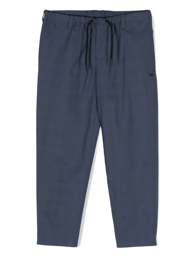 Emporio Armani Kids Emporio Armani Kids ドローストリングストレッチコットンパンツの商品画像