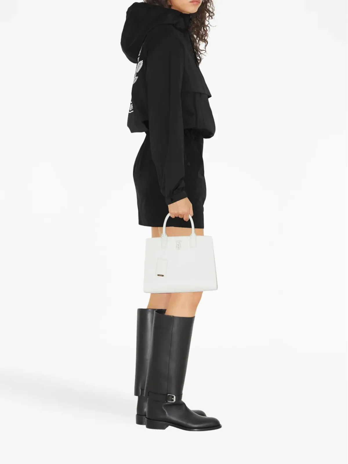 Burberry ハイウエスト ボタンアップ スカート - 画像3