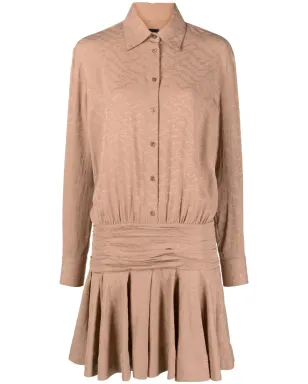 PINKO Arzach ロゴジャカード シャツドレス - サムネイル1