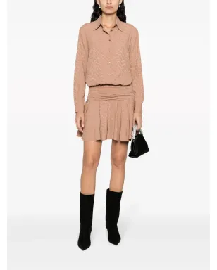 PINKO Arzach ロゴジャカード シャツドレス - サムネイル2