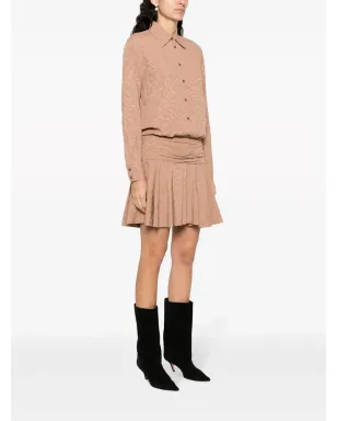 PINKO Arzach ロゴジャカード シャツドレス - サムネイル3