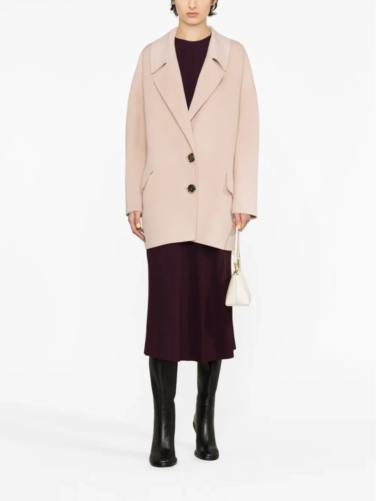 PINKO シングルブレスト ウールコート - 画像2