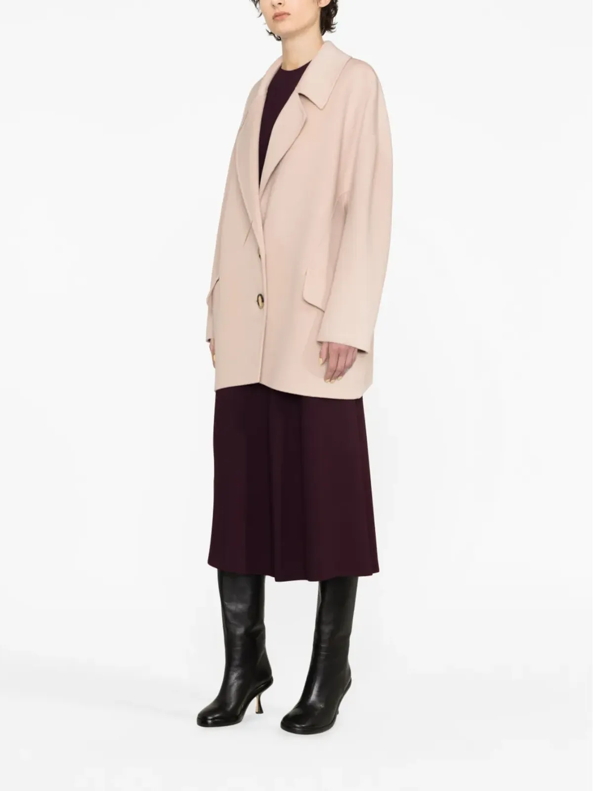 PINKO シングルブレスト ウールコート - 画像3