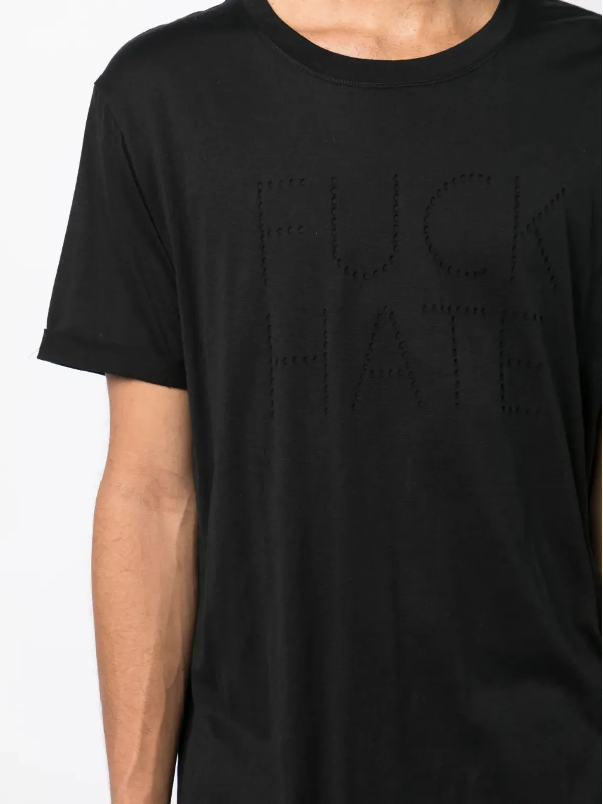 Private Stock The Haine コットンTシャツ - ブラック - 画像5