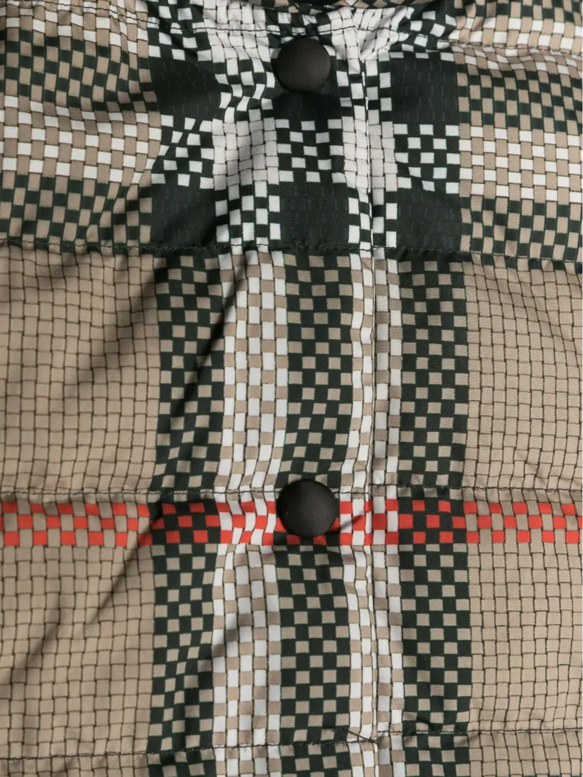 Burberry Kids リバーシブル チェック柄 フード付きジレ - 画像3