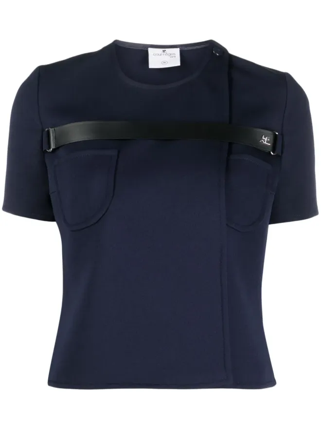 Courrèges Courrèges ストラップディテール Tシャツの商品画像