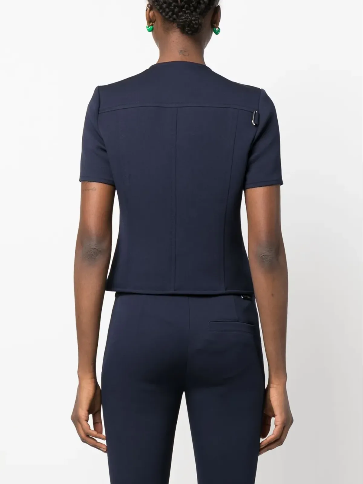 Courrèges ストラップディテール Tシャツ - 画像4