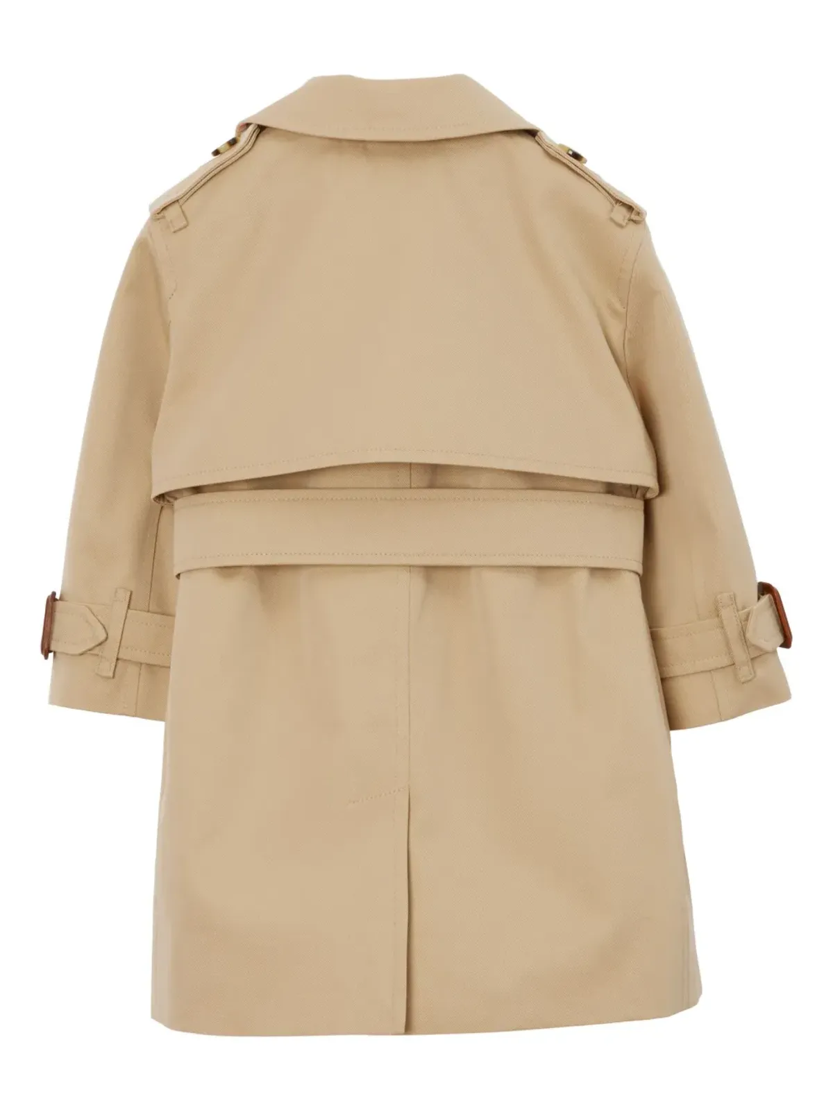 Burberry Kids ベルト付きギャバジン トレンチコート - 画像2