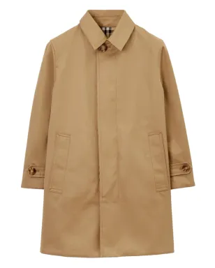 Burberry Kids チェック柄リバーシブルのシングルブレストコート（ブラウン） - サムネイル3