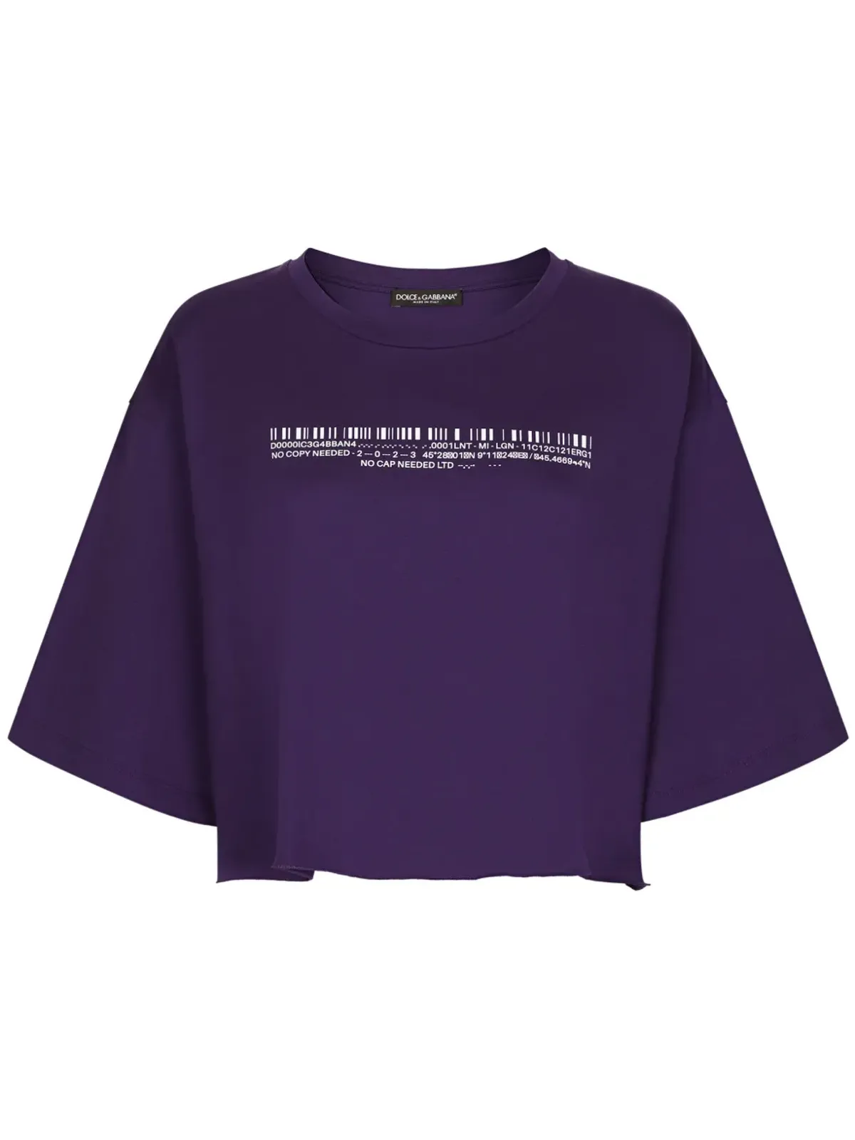 Dolce & Gabbana テキストプリント コットン Tシャツ - 画像1
