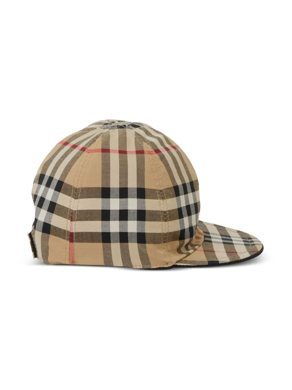 Burberry Kids チェック柄リバーシブルベースボールキャップ - 画像5