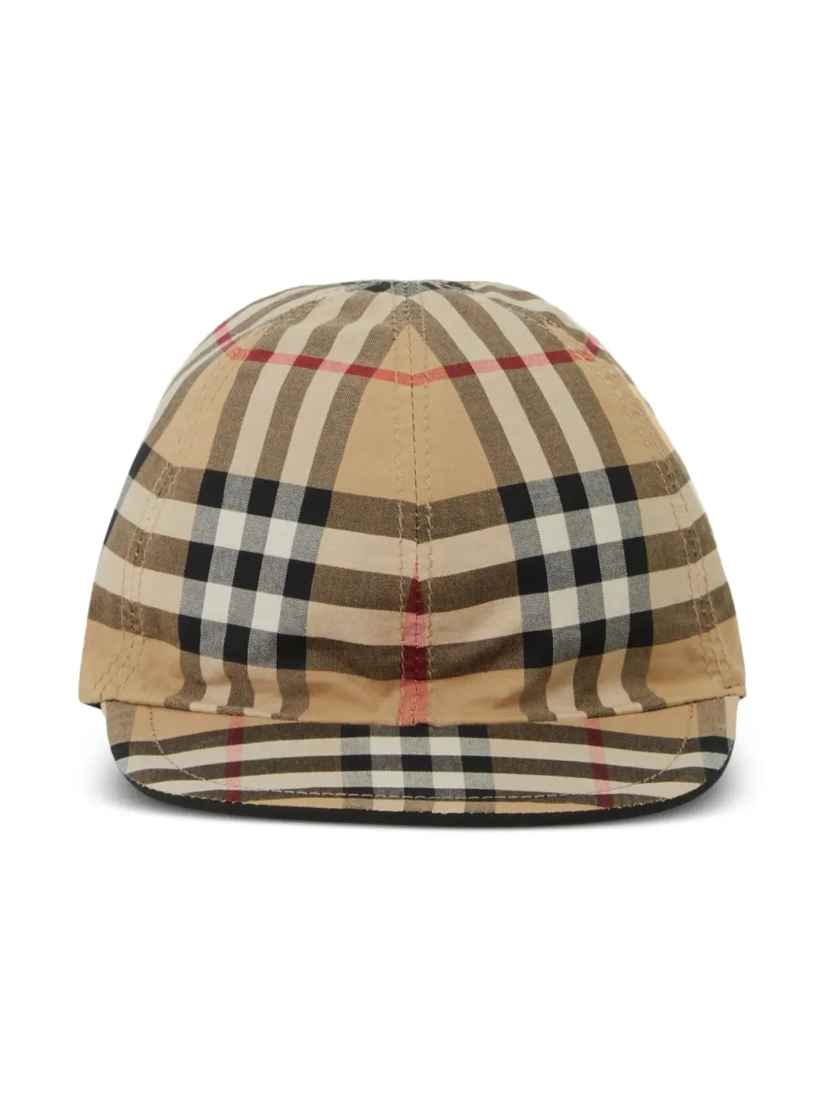Burberry Kids チェック柄リバーシブルベースボールキャップ - 画像4