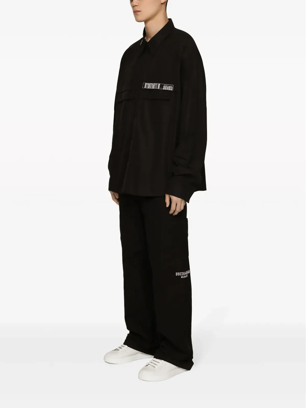 Dolce & Gabbana DGVIB3 ロゴプリント コットンシャツ - 画像4