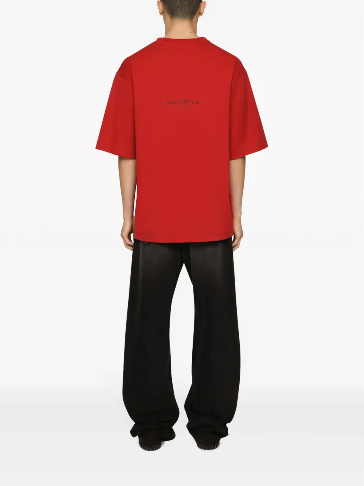 Dolce & Gabbana DGVIB3 ロゴパッチ ワイドレッグジーンズ - 画像4