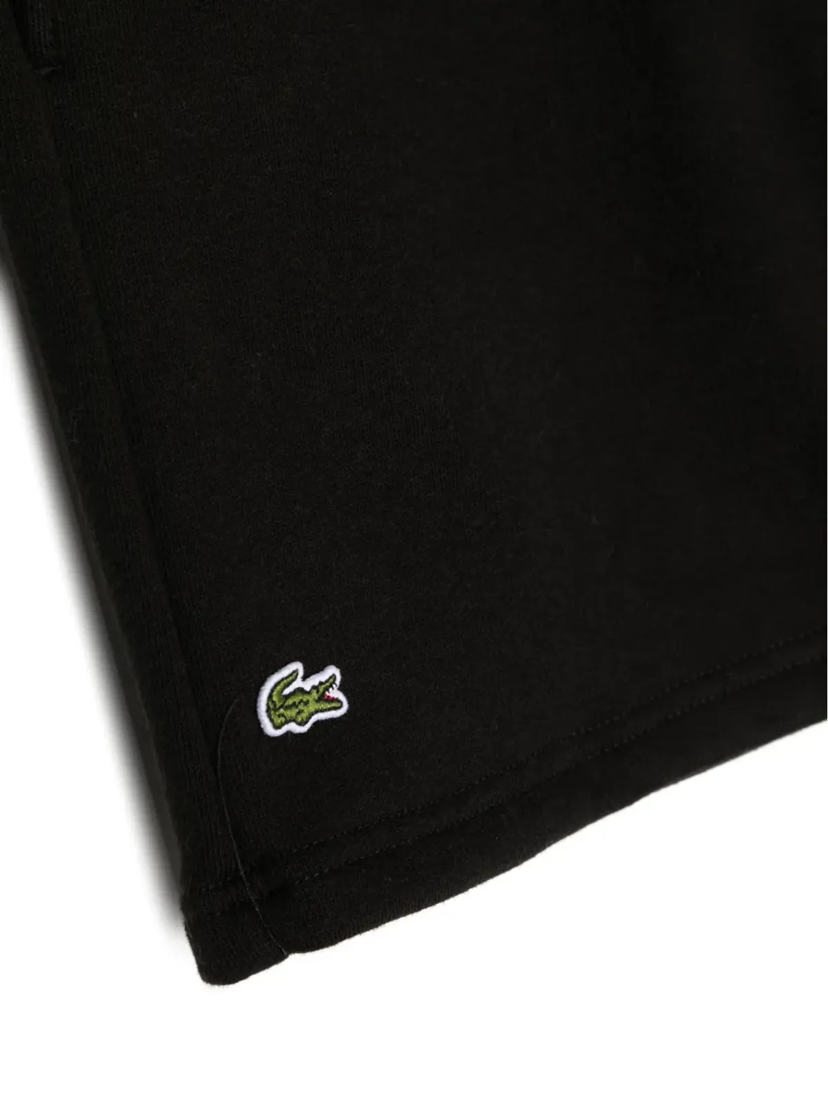 Lacoste Kids ロゴパッチ トラックショーツ ブラック - 画像3