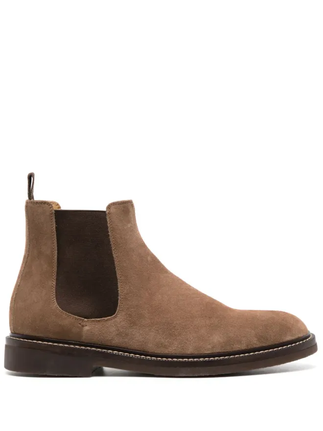 Brunello Cucinelli Brunello Cucinelli suede Chelsea boots - Brownの商品画像