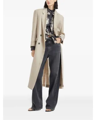 Brunello Cucinelli ロールネック・リブ編みジャージートップ（グレー） - サムネイル2