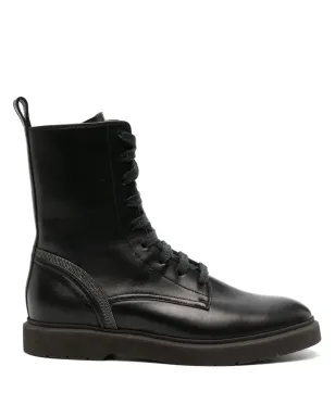 Brunello Cucinelli モニリーチェーン アンクルブーツ（ブラック） - サムネイル1