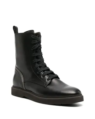Brunello Cucinelli モニリーチェーン アンクルブーツ（ブラック） - サムネイル2