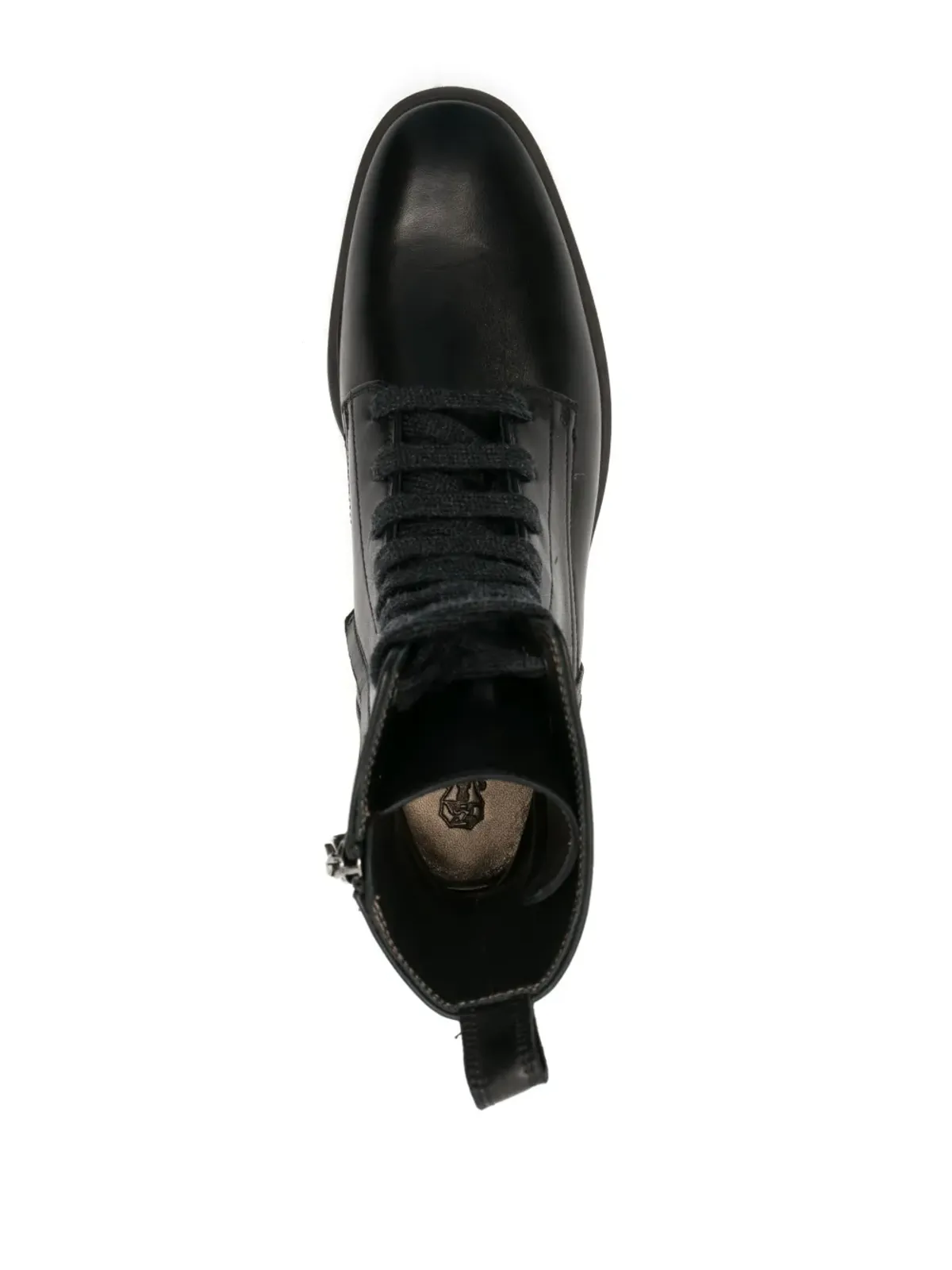 Brunello Cucinelli モニリーチェーン アンクルブーツ（ブラック） - 画像4