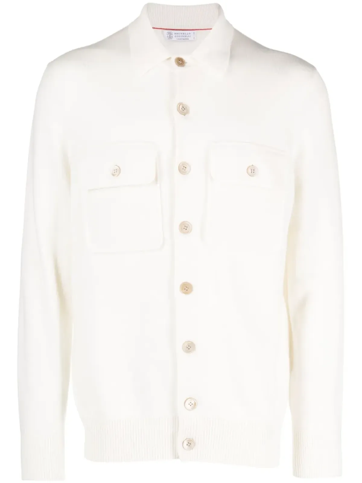Brunello Cucinelli ファインニット カシミア シャツカーディガン - 画像1