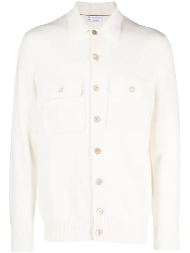 Brunello Cucinelli Brunello Cucinelli ファインニット カシミア シャツカーディガンの商品画像