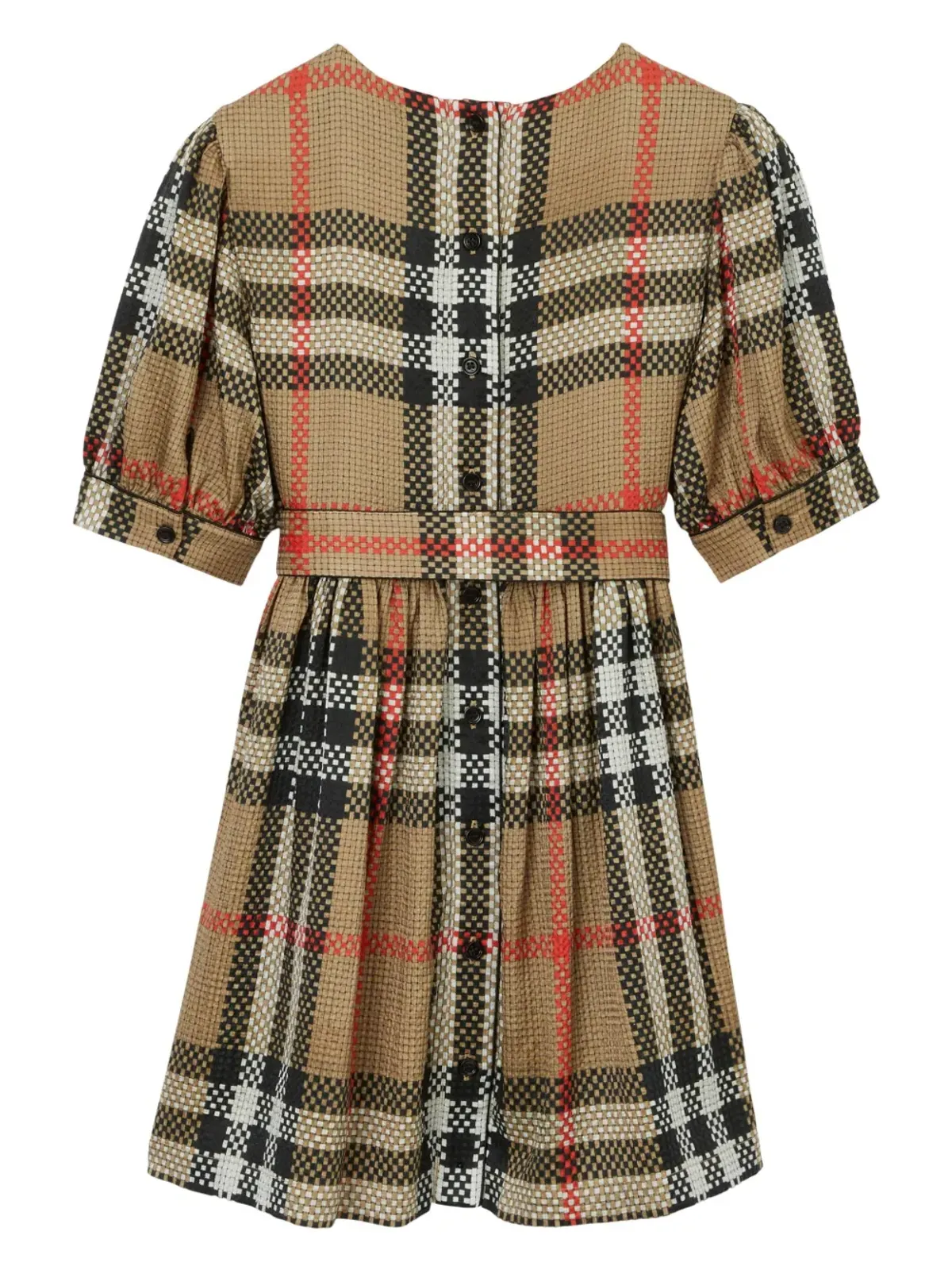 Burberry Kids ヴィンテージチェック シルクドレス - 画像2
