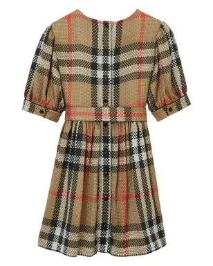 Burberry Kids ヴィンテージチェック シルクドレス - サムネイル2