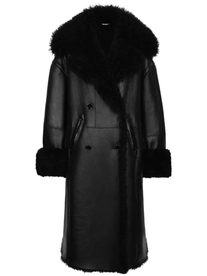 Dolce & Gabbana Dolce & Gabbana ワイドラペル シアリングライニング コートの商品画像