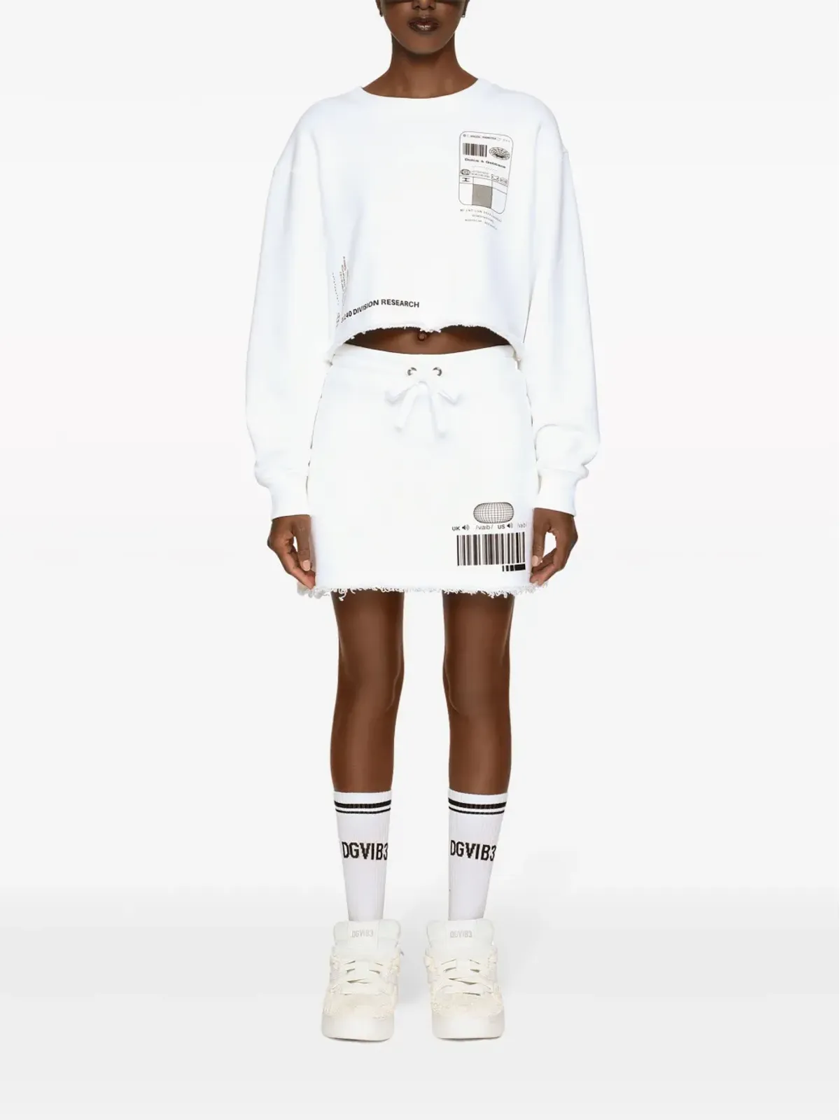 Dolce & Gabbana グラフィックプリント コットンスカート - 画像2