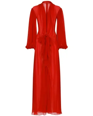 Dolce & Gabbana シルクシフォン マキシドレス - サムネイル1