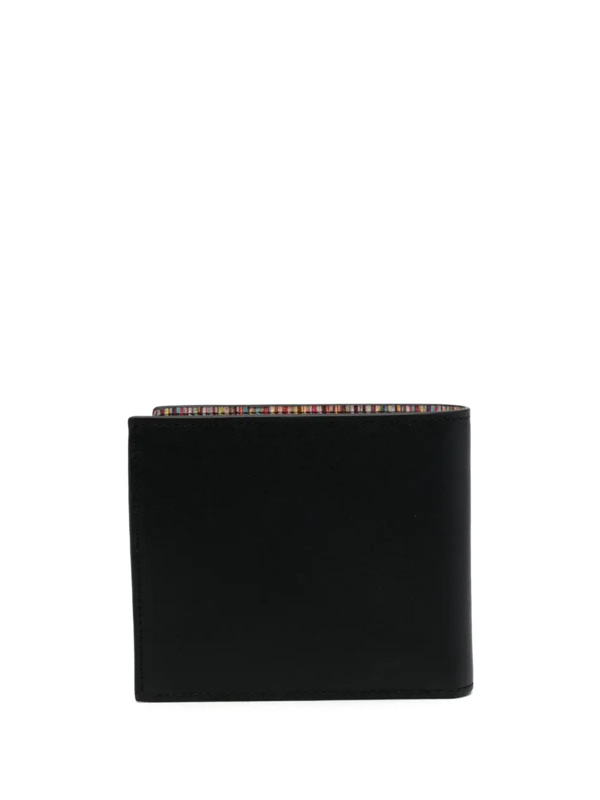 Paul Smith ロゴプリント レザー折りたたみ財布 - Black - 画像2
