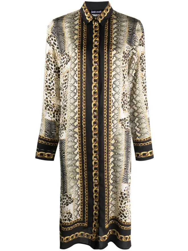 Just Cavalli Just Cavalli アニマルプリント ドレスの商品画像