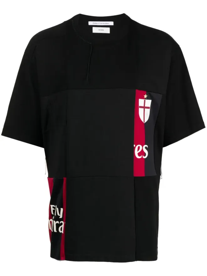 Children of the Discordance Children Of The Discordance パッチワークコットン Tシャツ ブラックの商品画像