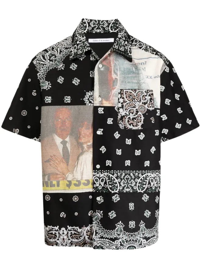 Children of the Discordance Children Of The Discordance バンダナ柄コットンシャツの商品画像