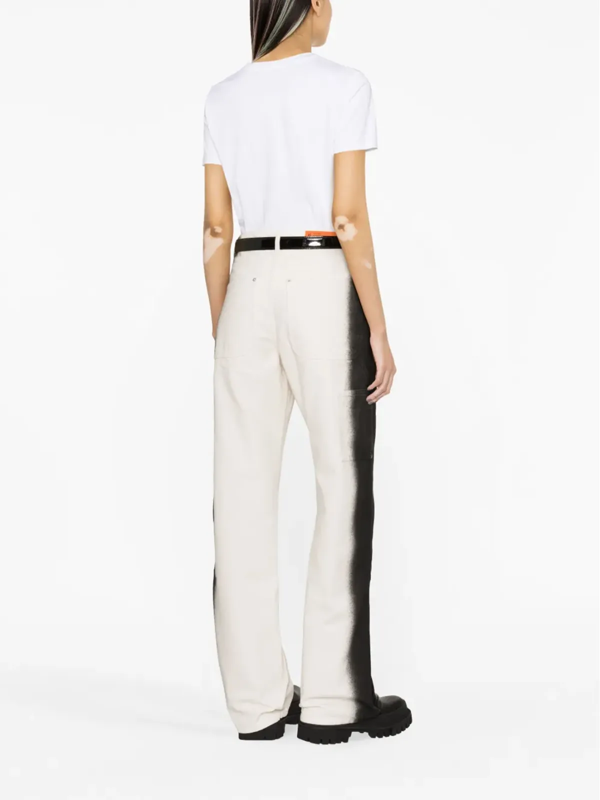 Balmain ボタン装飾 ロゴプリント Tシャツ - White - 画像3