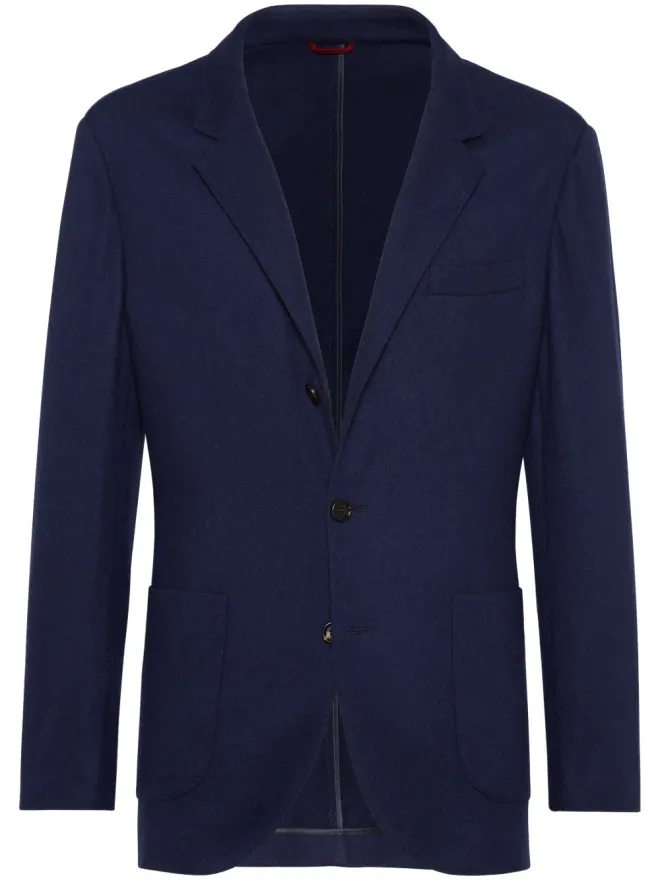 Brunello Cucinelli Brunello Cucinelli シングルブレスト カシミア ブレザーの商品画像