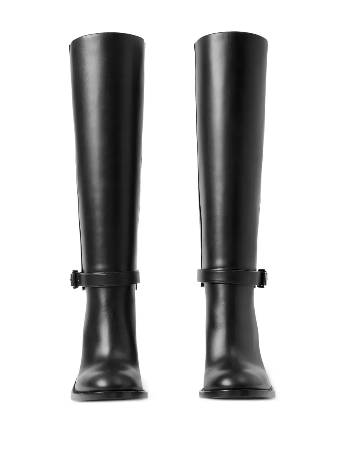 Burberry レザー膝丈ブーツ - 画像5