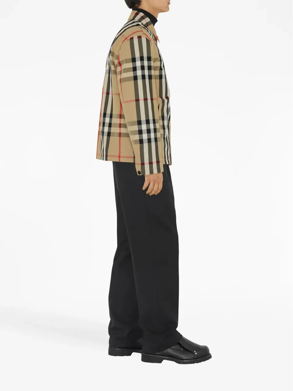 Burberry チェック柄シャツジャケット - 画像3