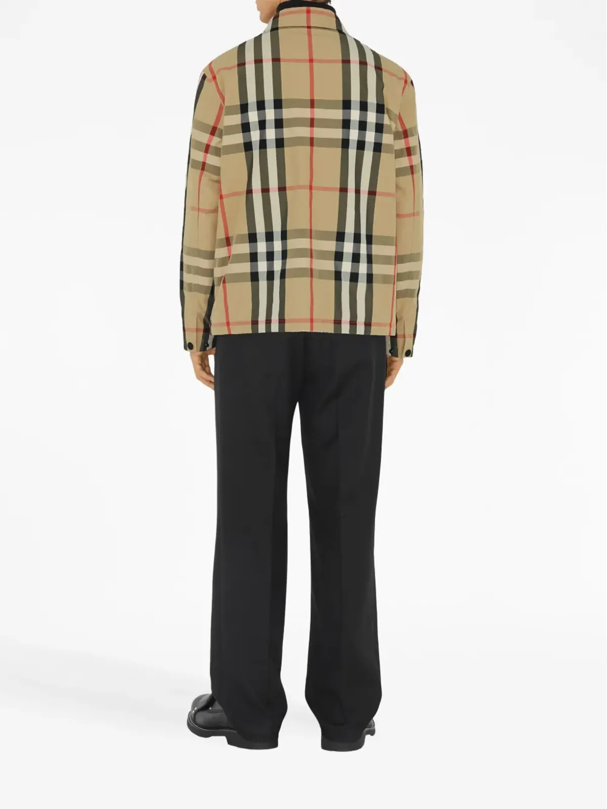 Burberry チェック柄シャツジャケット - 画像4