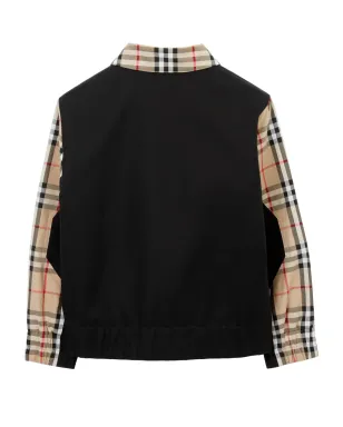Burberry Kids チェック柄ジップアップジャケット - サムネイル2